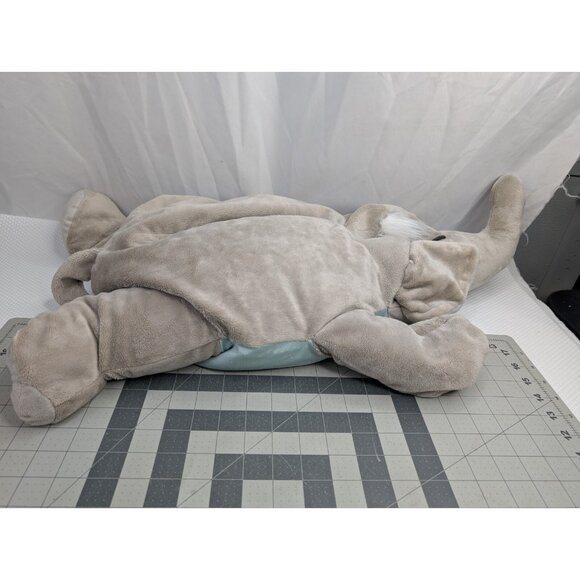 Jay At Play Elephant Plush Microbead Pillow Gray About 26 Inch Long Stuffed - Picture 9 of 15